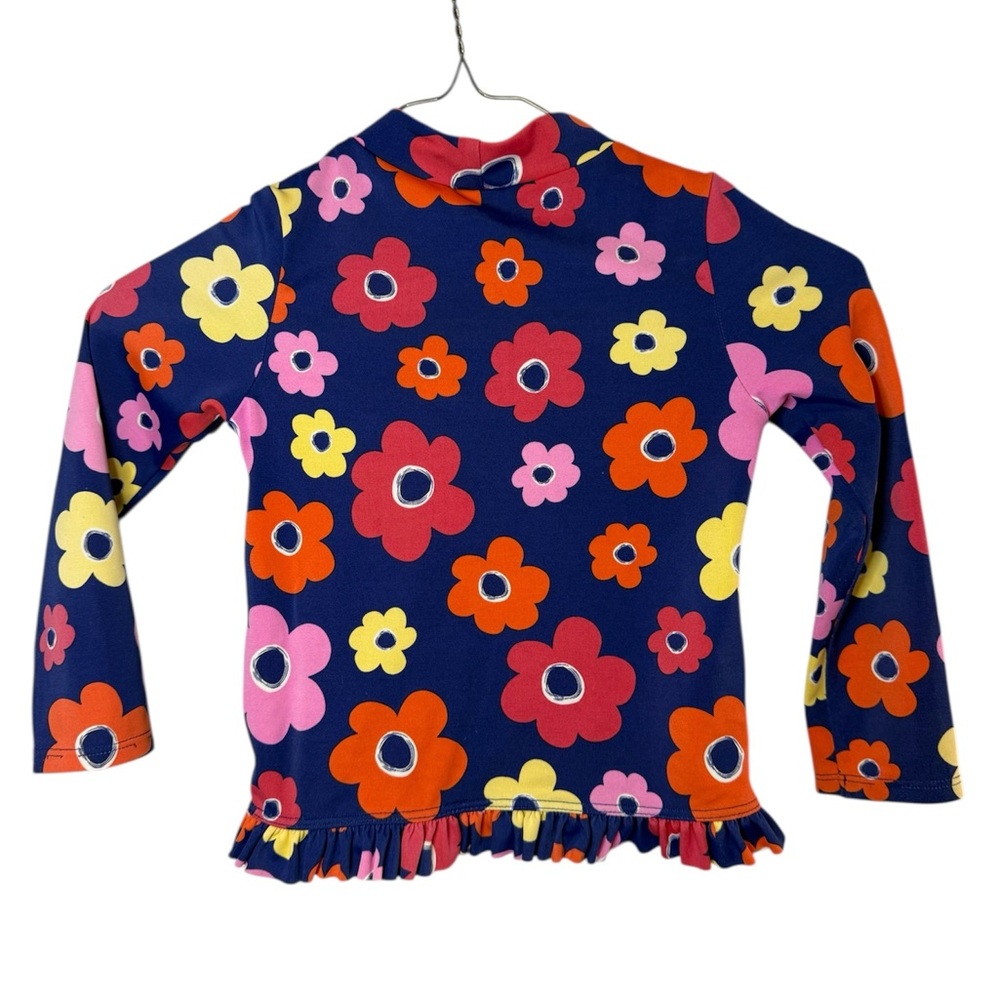 Lands' End Girls Bright Floral Rashguard 3T